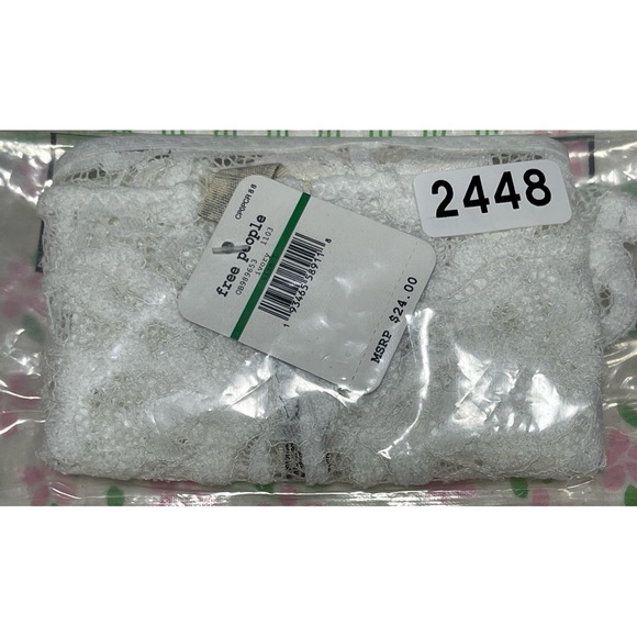 Free People Reese High Waisted Tanga Panty in Ivory NWT Sz L - Picture 8 of 10